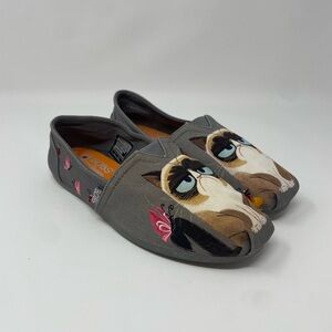 Sketchers BOBS x Grumpy Cat women's plush slip-on flats